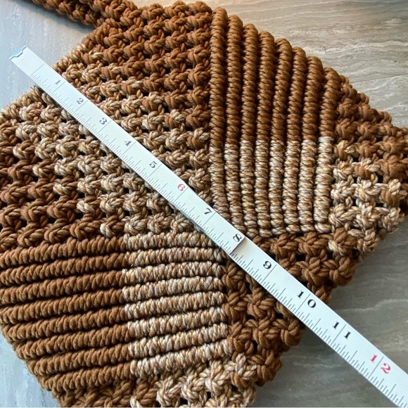 MACRAMÉ Tan & Brown Small Shoulder Bag - Picture 9 of 10